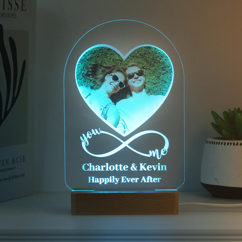 Personalised Heart Photo Upload LED Light