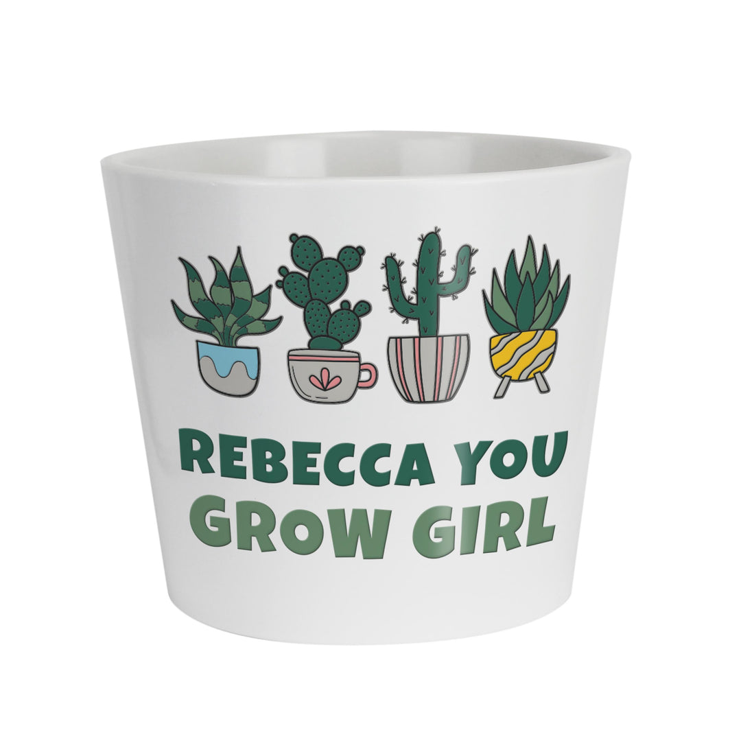 Personalised Big Text Large Plant Pot, The Personal Shop, personalised gifts