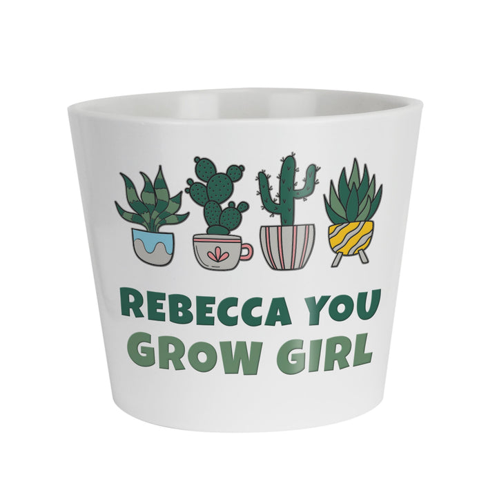 Personalised Big Text Large Plant Pot, The Personal Shop, personalised gifts