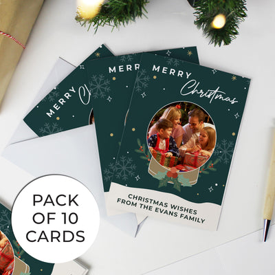 Personalised Pack of 10 Christmas Cards - Photo Upload