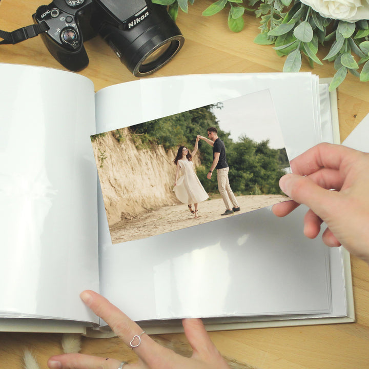 Personalised 25th Silver Wedding Anniversary Photo Album – alternative view