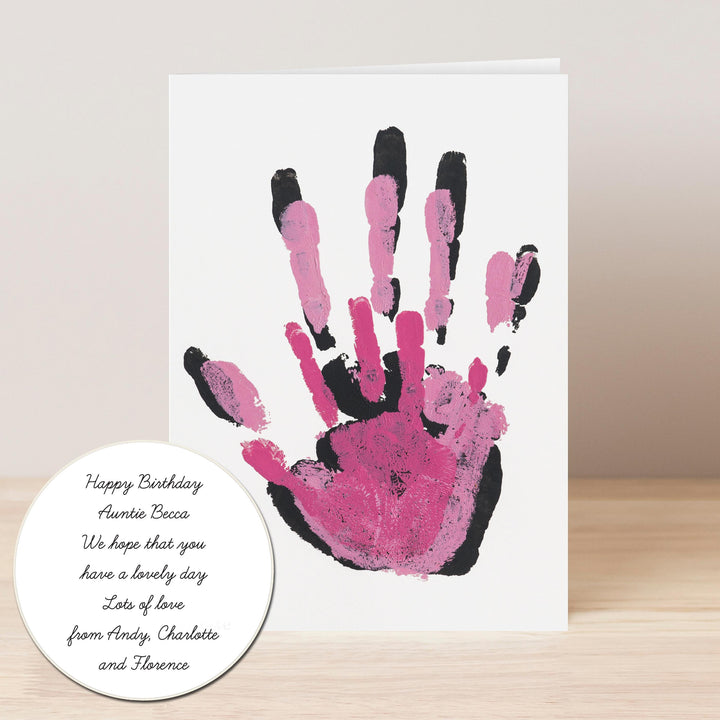 Personalised Photo Upload Card - Cursive Font – alternative view