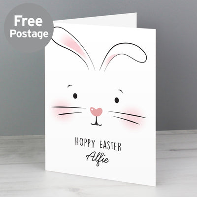 Personalised Bunny Features Card