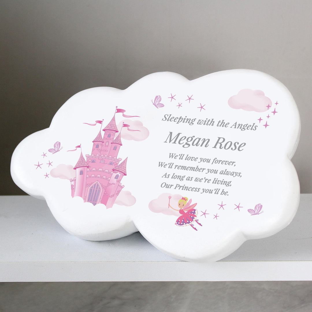 Personalised Fairy Castle Resin Memorial Cloud – alternative view