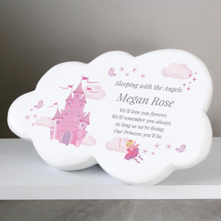 Personalised Fairy Castle Resin Memorial Cloud – alternative view