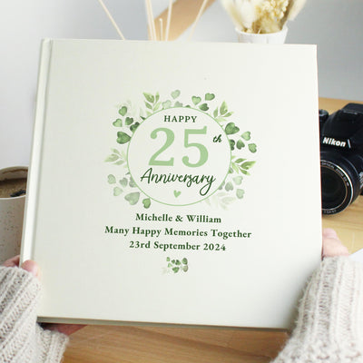 Personalised Botanical Anniversary Photo Album