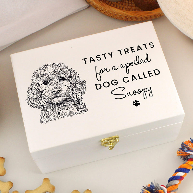 Personalised Dog Breed Wooden Storage Box