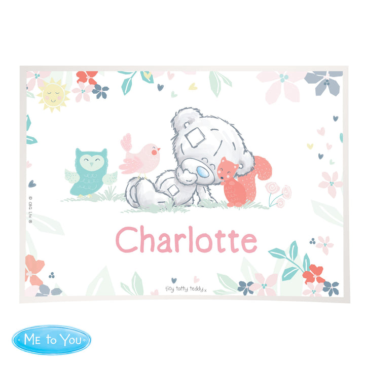 Personalised Tiny Tatty Teddy Woodland Animal Placemat – alternative view