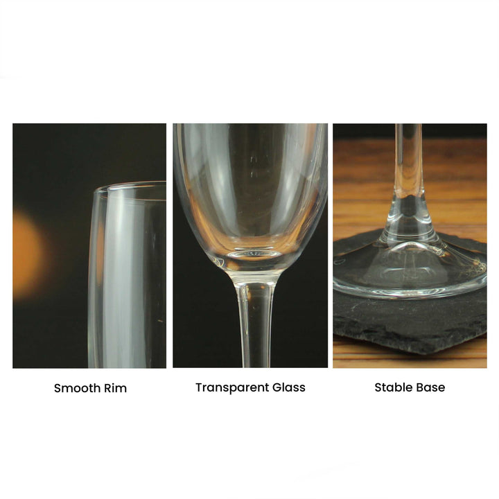 Personalised Engraved Champagne Flute Glass 155ml