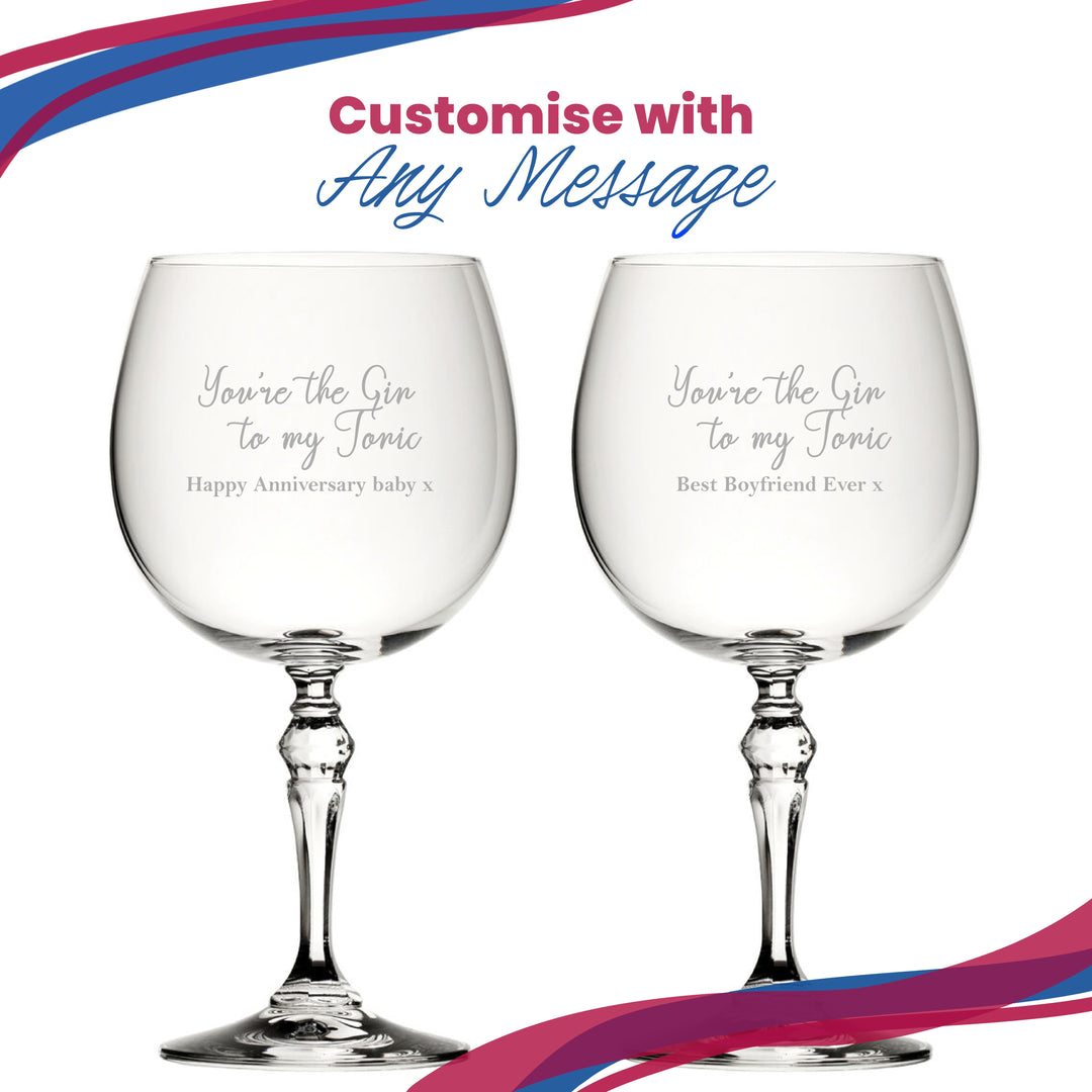 Personalised Gin Balloon Glass with You&