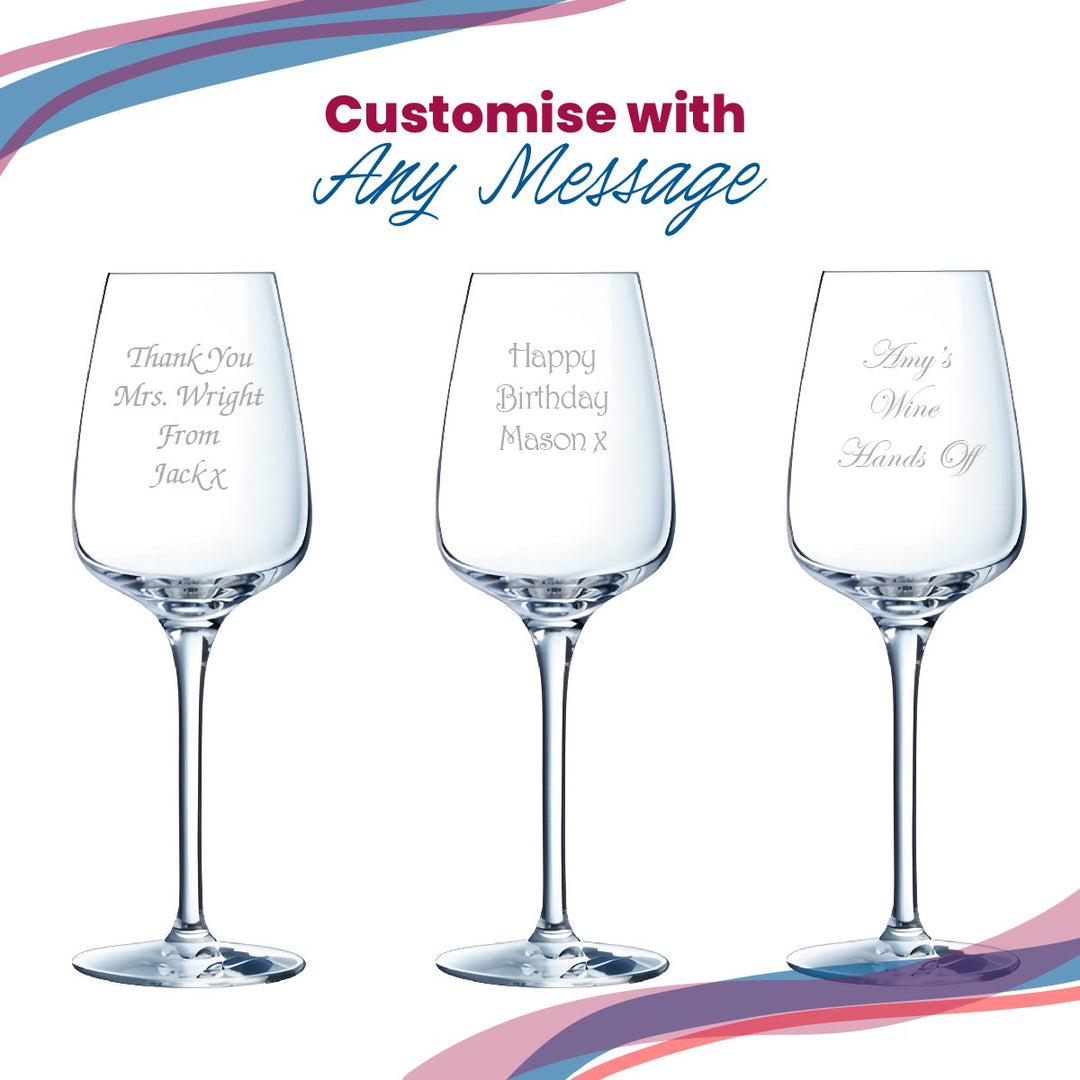 Personalised Crystal Wine Glass 250ml in Gift Box
