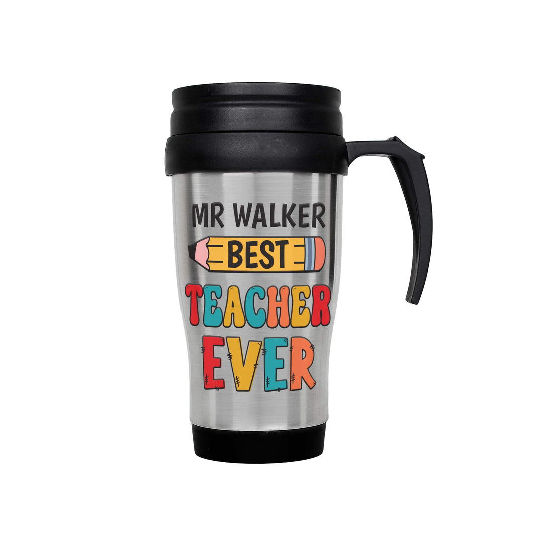 Personalised Best Teacher Thermal Mug, The Personal Shop, personalised gifts
