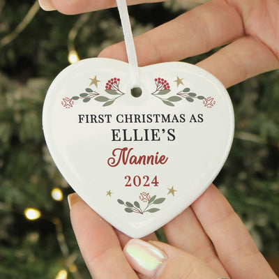 Personalised First Christmas As Christmas Tree Decoration