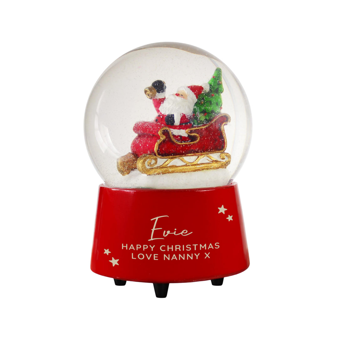 Personalised Musical Santa Globe, The Personal Shop, personalised gifts