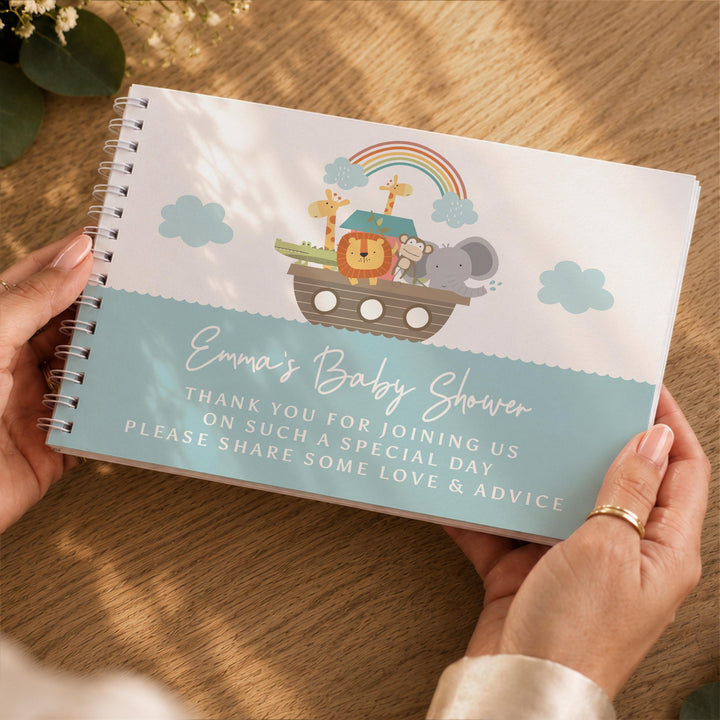 Personalised Noahs Ark Guest Book, The Personal Shop, personalised gifts