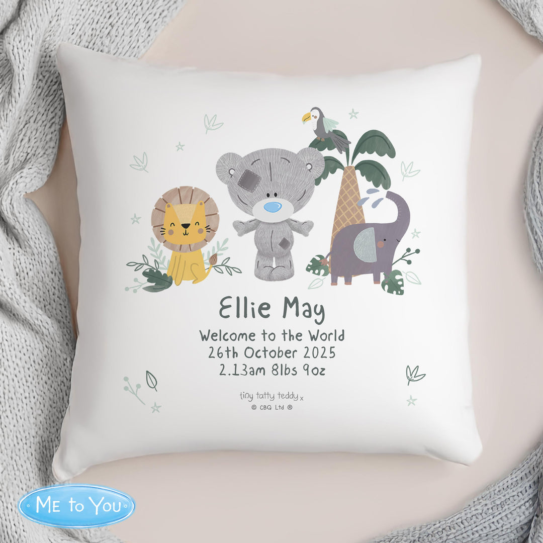 Personalised Tiny Tatty Teddy Jungle Animals Cushion – alternative view