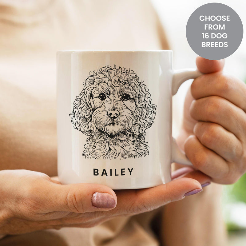 Personalised Dog Breed Mug