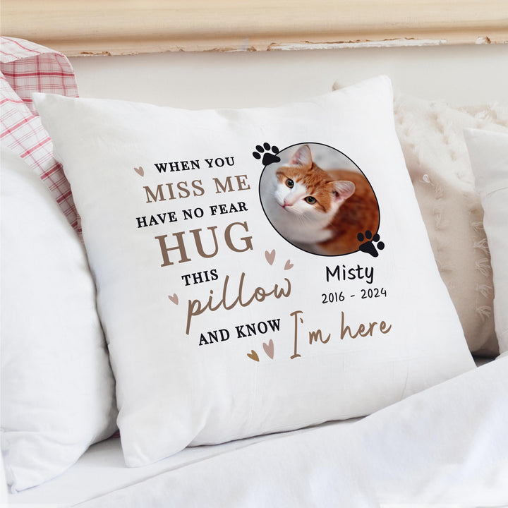 Personalised Memorial Pet Photo Upload Cushion – alternative view