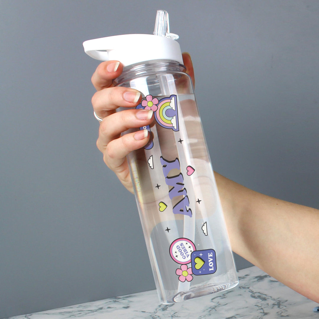 Personalised Good Vibes Water Bottle – alternative view