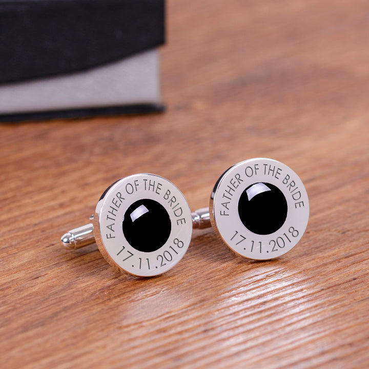 Personalised Coloured Wedding Party Cufflinks