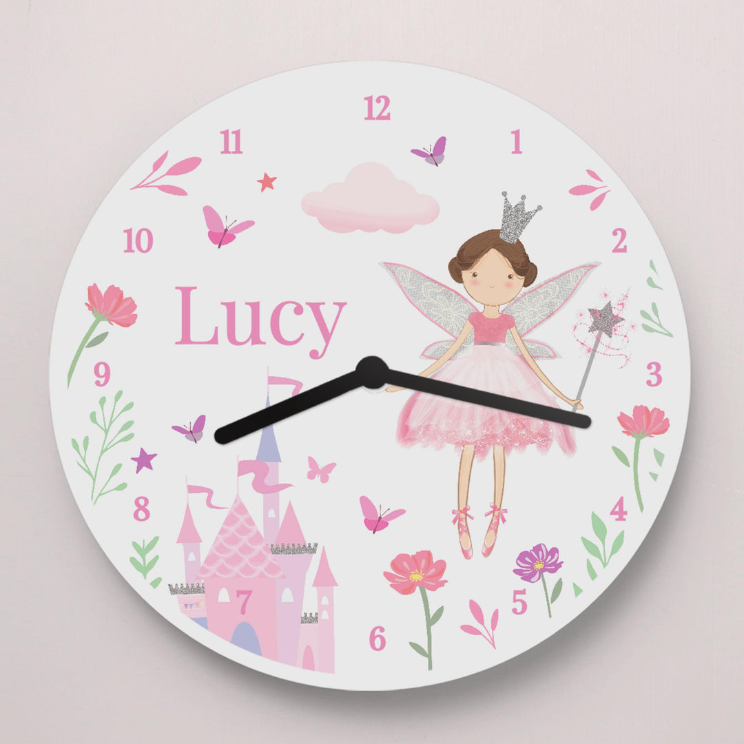 Personalised Fairy Princess Clock – alternative view