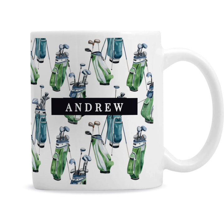 Personalised Golf Bag Mug, The Personal Shop, personalised gifts