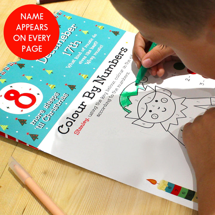 Personalised 24 Sleeps Christmas Activity Advent Calendar – alternative view