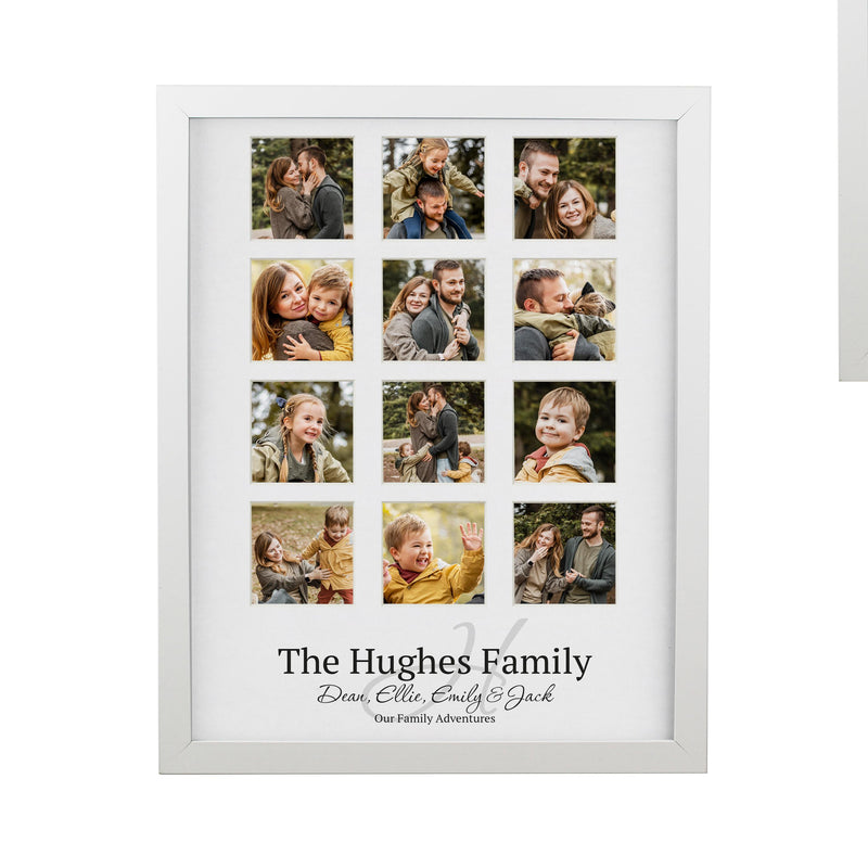 Personalised Family White Multi Photo Frame