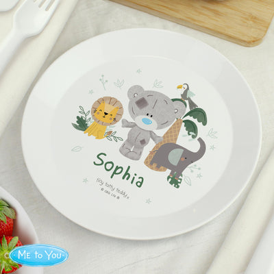 Personalised Tiny Tatty Teddy Jungle Animals Plate