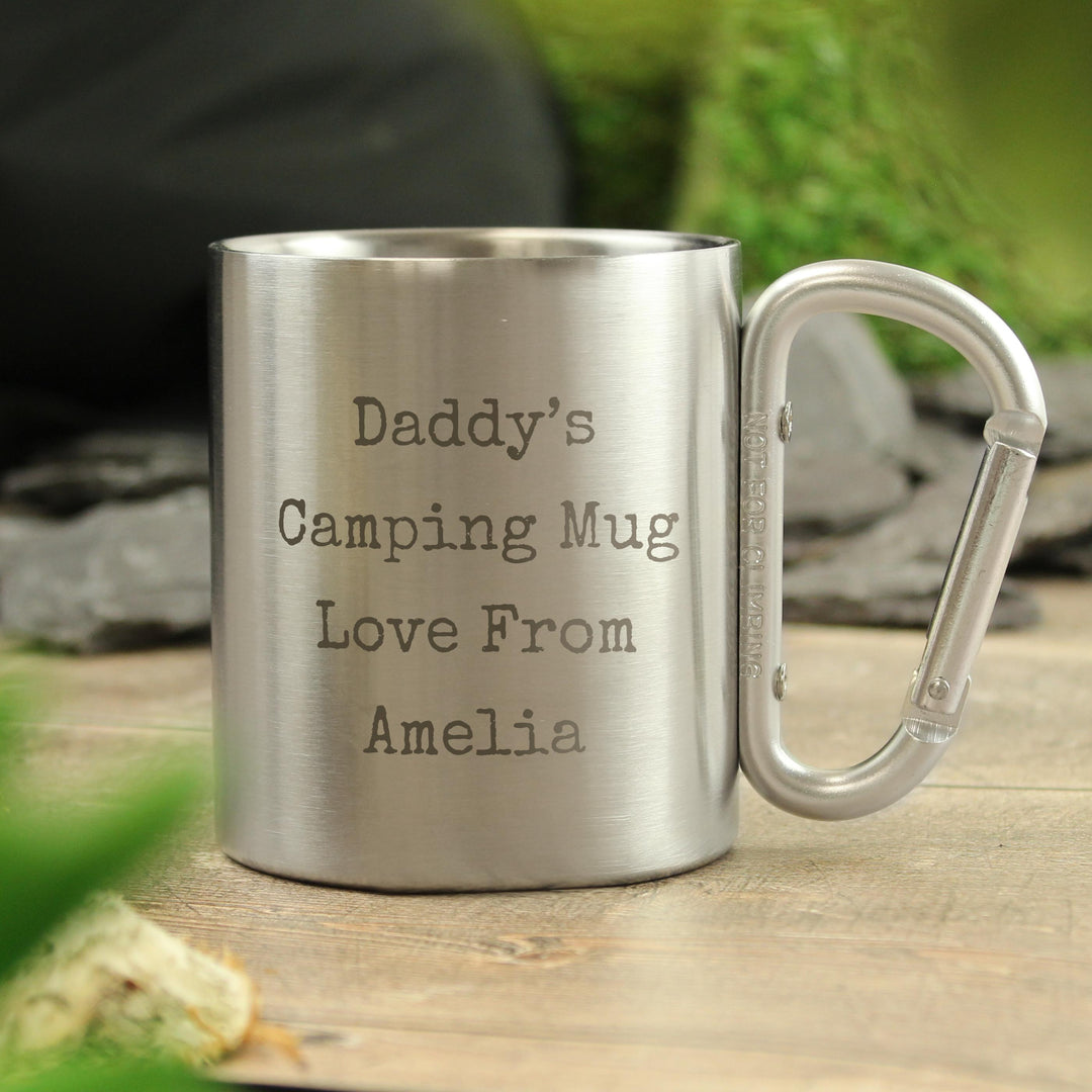 Personalised Free Text Metal Mug, The Personal Shop, personalised gifts