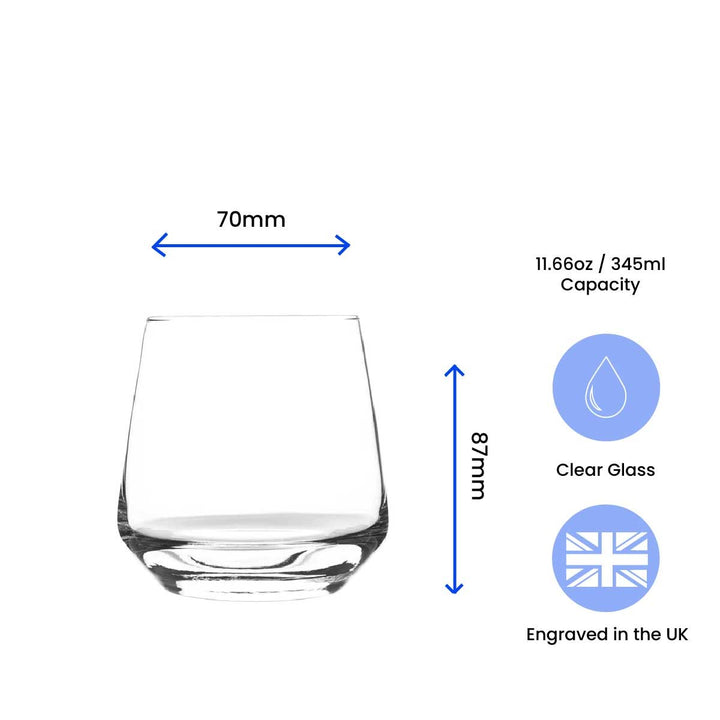 Personalised His &amp; Hers Whisky and Cocktail Glass Set