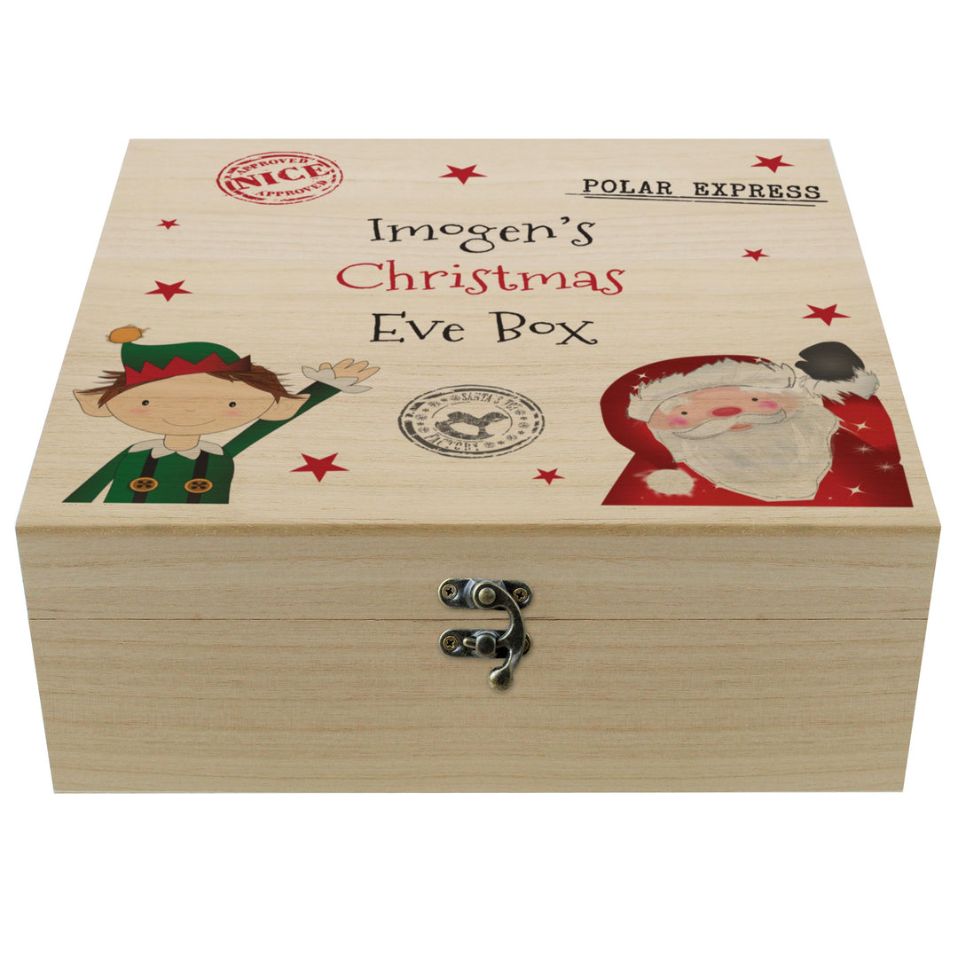 Personalised Wooden Christmas Eve Box – alternative view