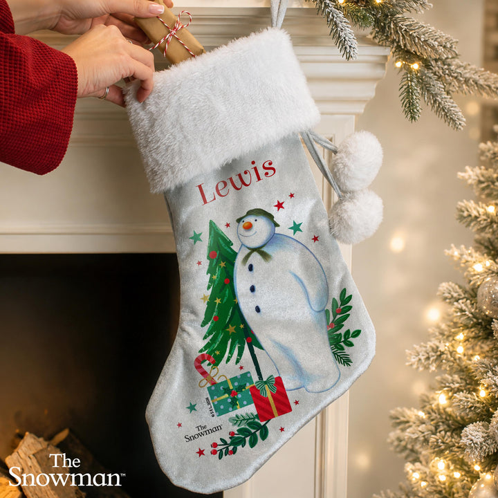Personalised The Snowman Christmas Stocking