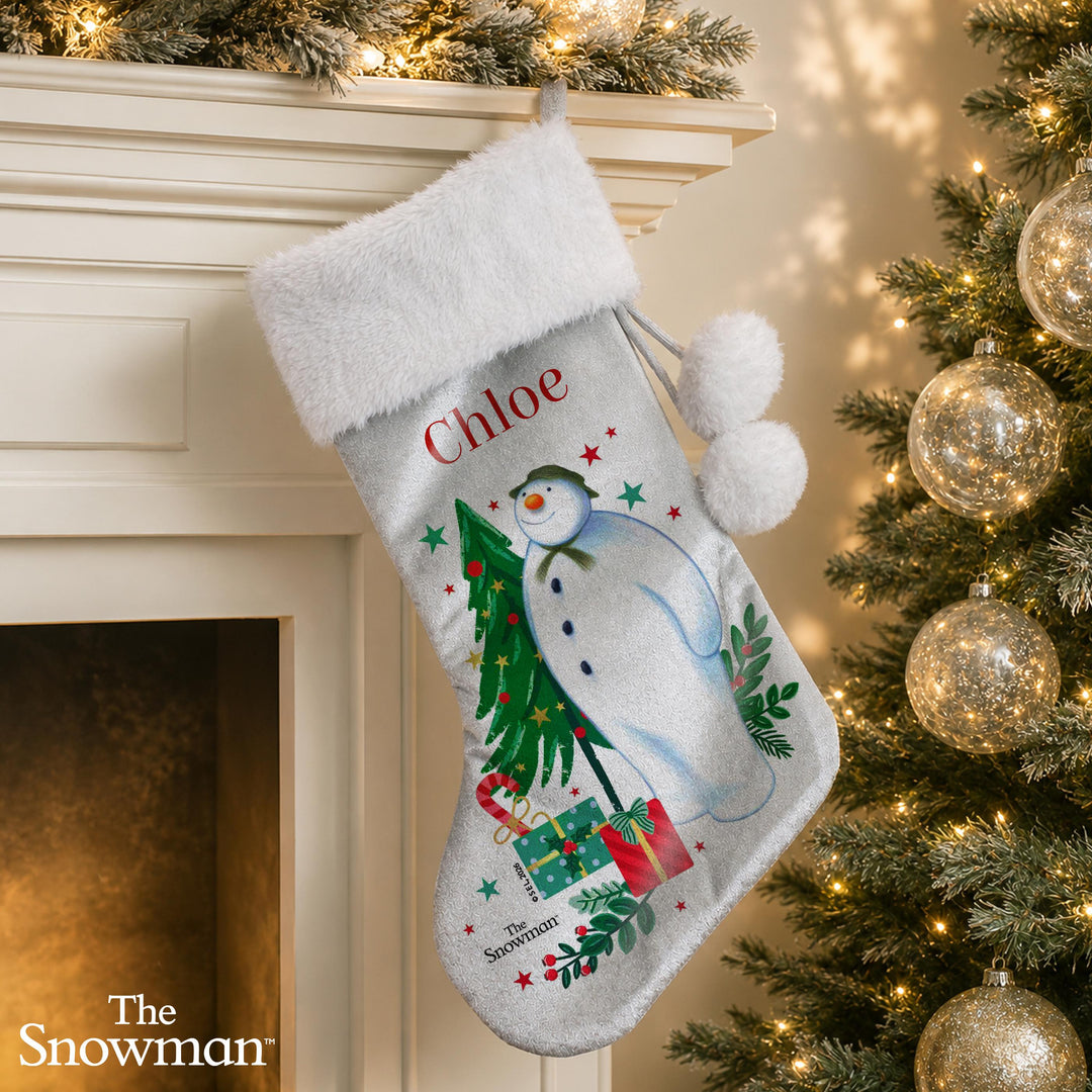Personalised The Snowman Christmas Stocking