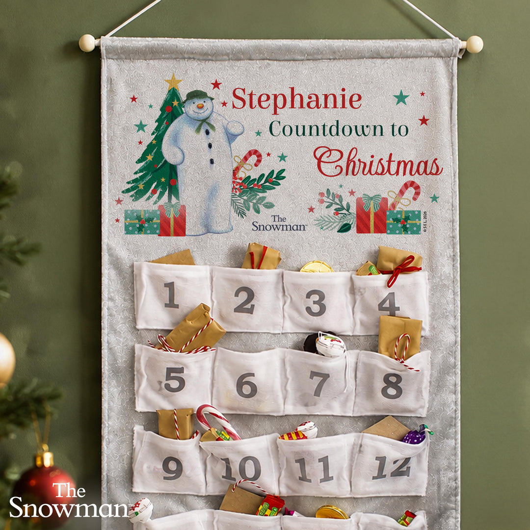 Personalised The Snowman Advent Calendar with Message