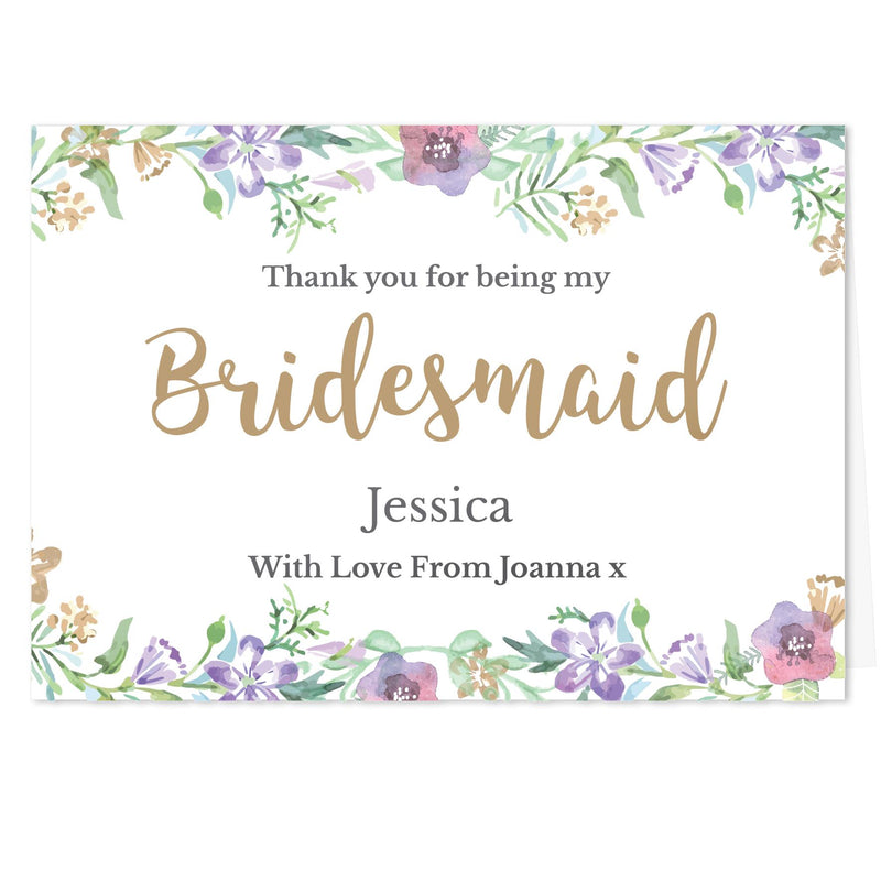 Personalised Bridesmaid &
