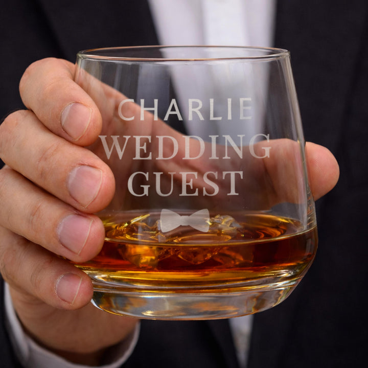 Personalised Wedding Whisky Glass, The Personal Shop, personalised gifts