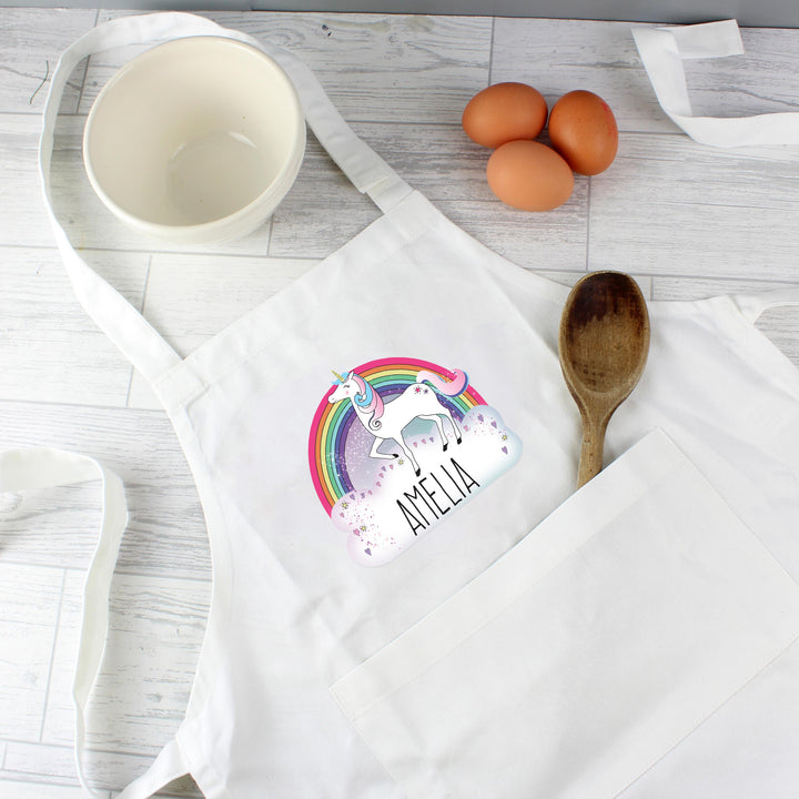 Personalised Unicorn Childrens Apron – alternative view