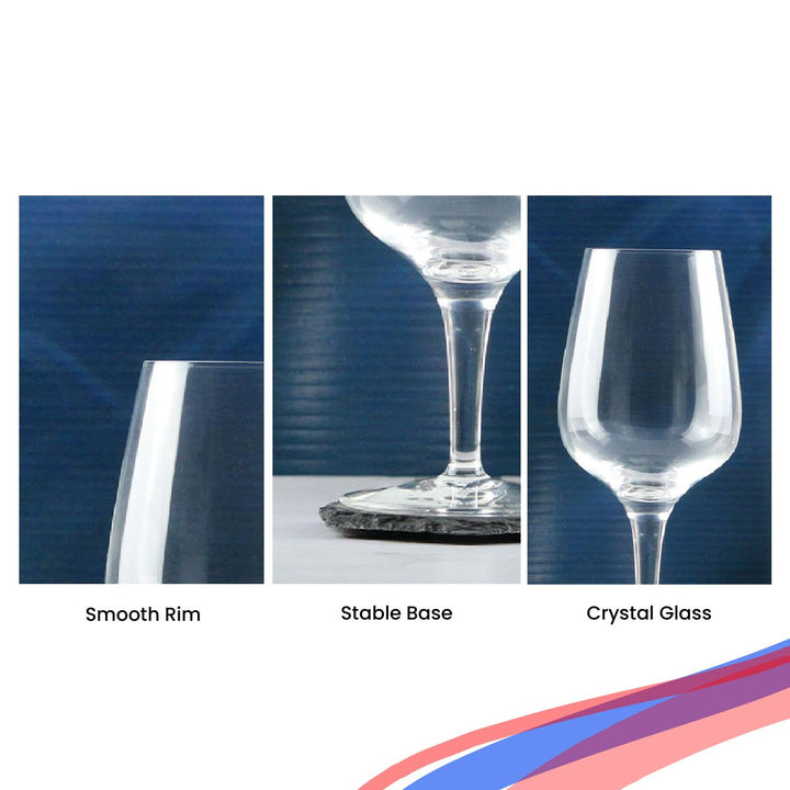 Personalised Crystal Wine Glass 350ml in Gift Box