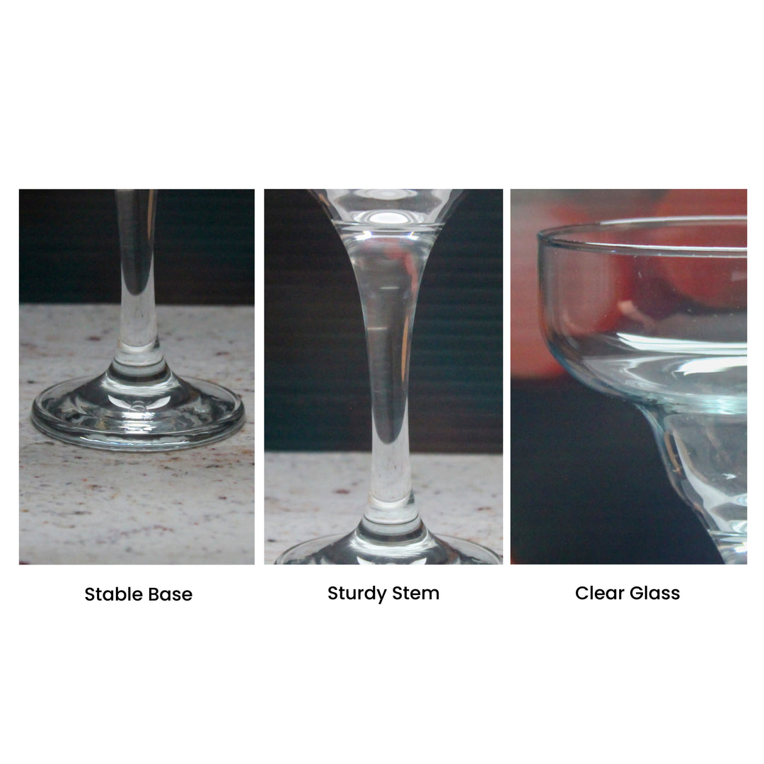Engraved Infinity Margarita Glass 295ml - Initials Design