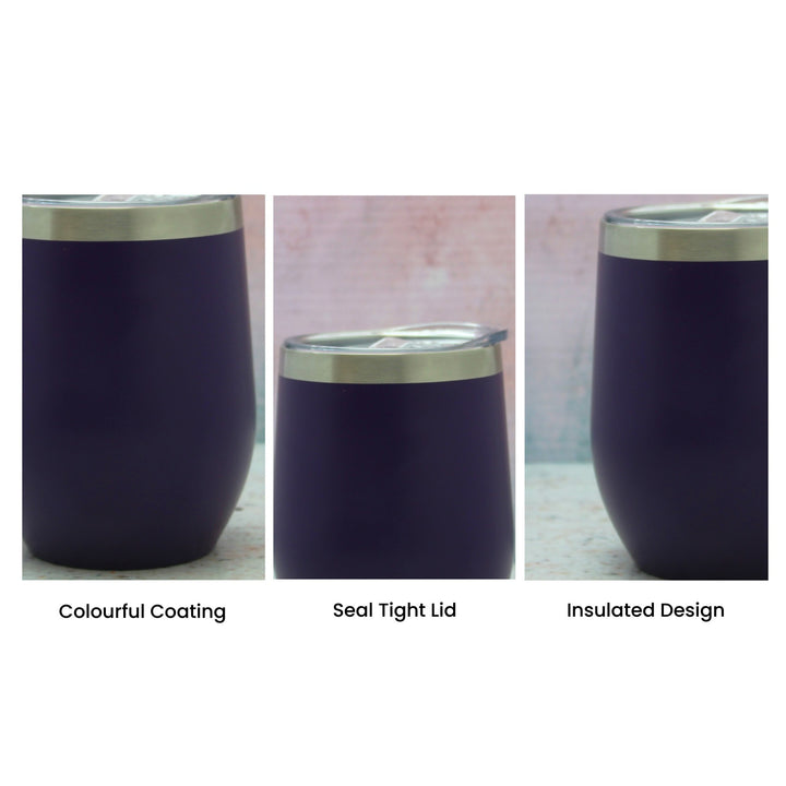 Personalised Purple Insulated Travel Tumbler