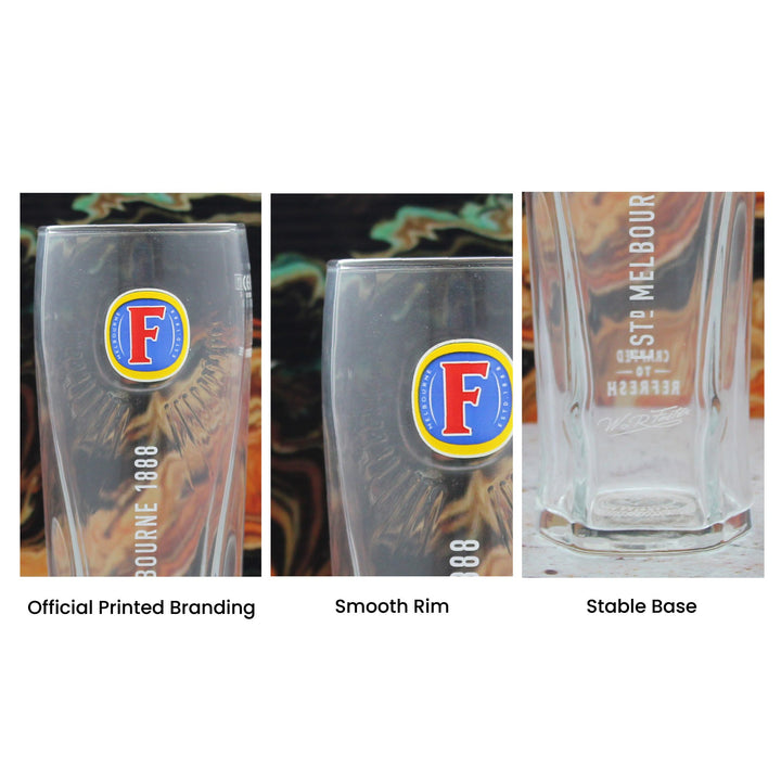 Personalised Fosters Pint Glass with Message