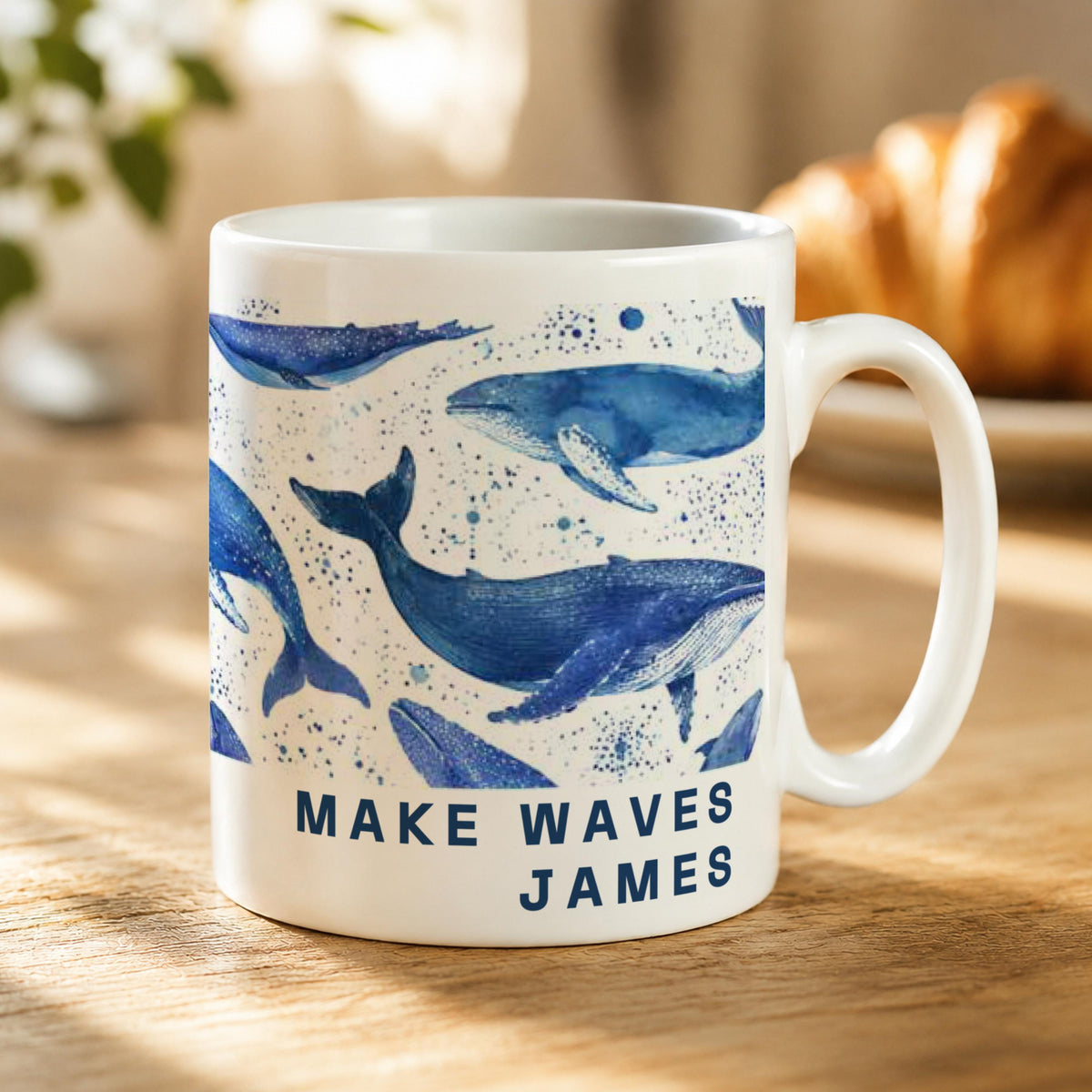 Personalised Whales Mug, The Personal Shop, personalised gifts
