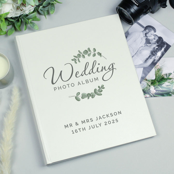 Personalised Botanical Traditional Wedding Photo Album – alternative view