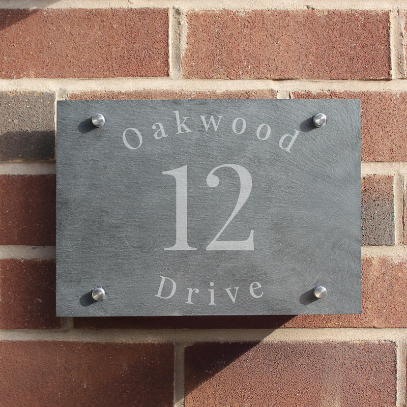 Personalised Slate House Sign