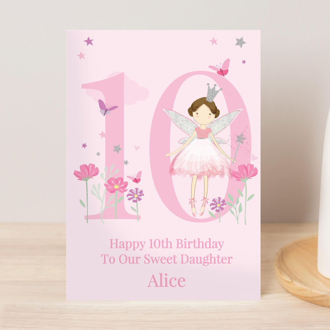 Personalised Fairy Princess Birthday Card – alternative view