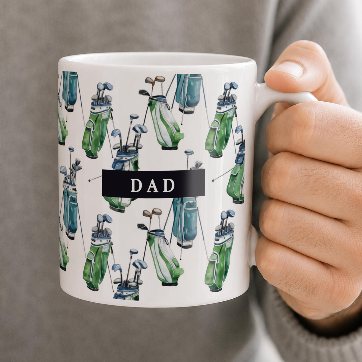 Personalised Golf Bag Mug, The Personal Shop, personalised gifts