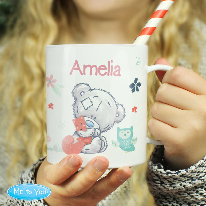 Personalised Tiny Tatty Teddy Woodland Animal Plastic Mug – alternative view