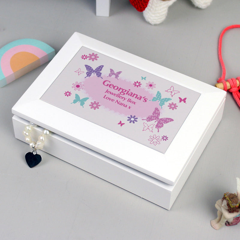 Personalised Butterfly Jewellery Box