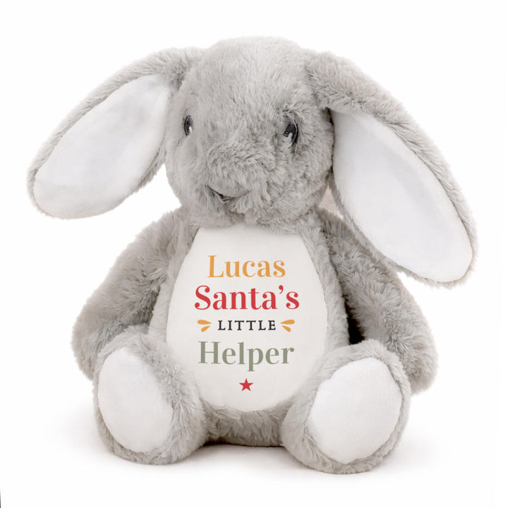 Personalised Santa’s Little Helper Bunny Soft Toy